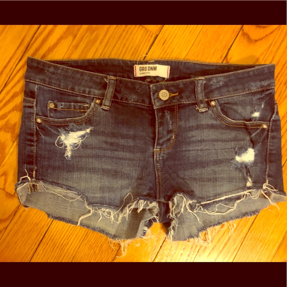 GRG DNM | Distressed Denim Shorts